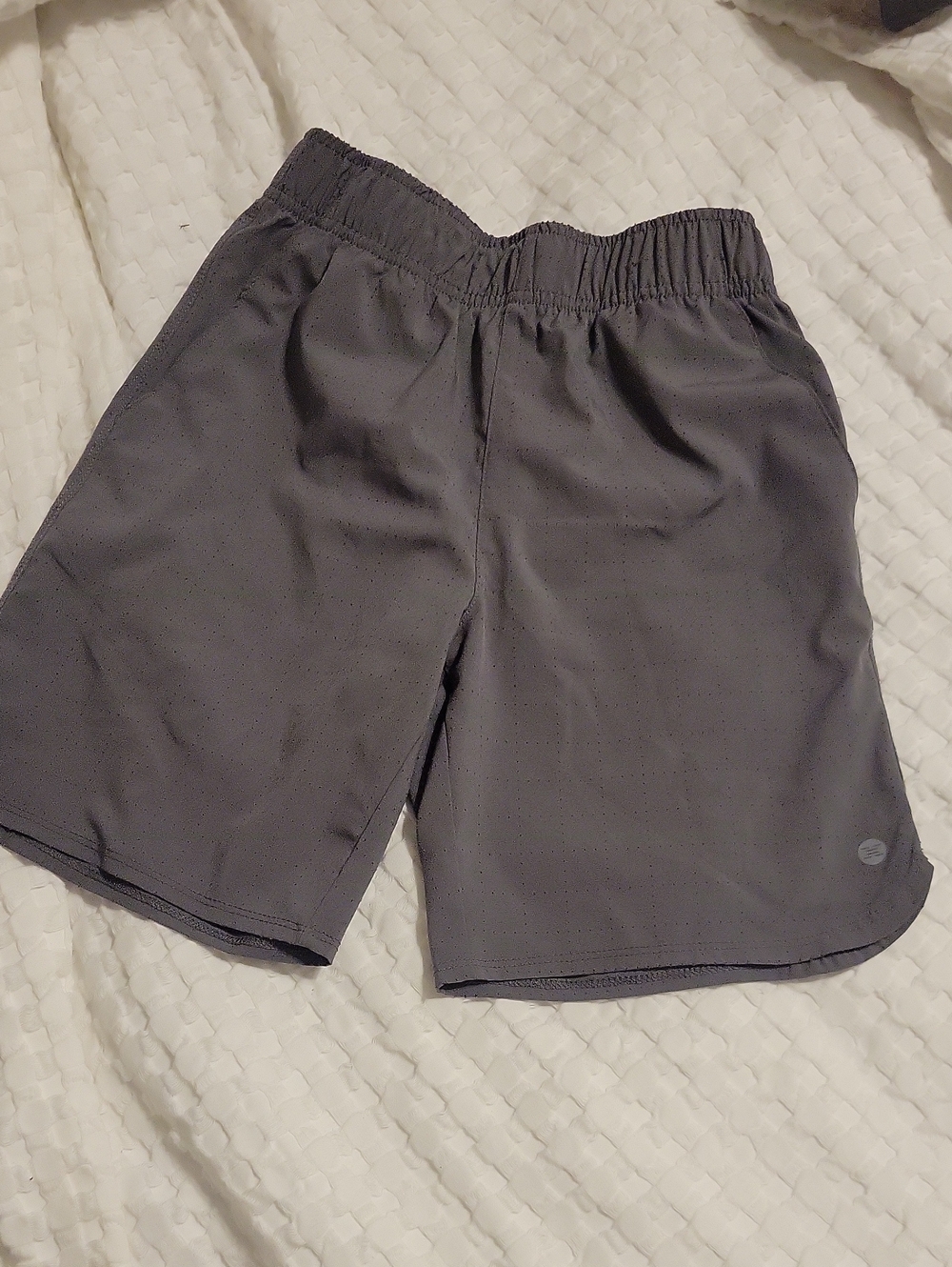 RBX Youth Medium Gray Athletic Shorts